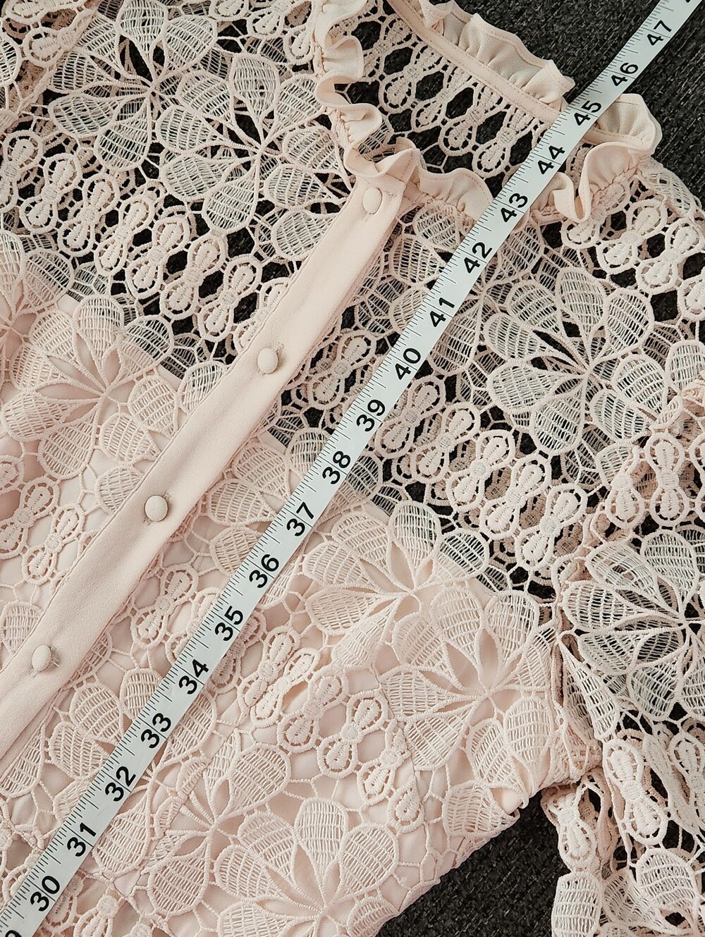 🆕️ 🍑Antonio Melani🍑 - Bruna Peachy Blossom Lace Button-Front Dress - Picture 16 of 16